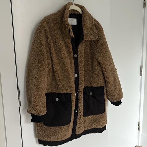 Zara Girl’s Teddy Jacket w/ snap front closure - Picture 5 of 5